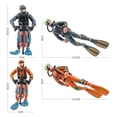 thumbnail image 4 of Artificial Diver Model Aquarium Decoration, Home Garden Fish Tank Ornament, Swimmer Explorer, 4 of 8