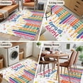 thumbnail image 6 of Happy Birthday Area&nbsp;Rug 4x6ft Colorful Candles Non-Slip&nbsp;Washable Square&nbsp;Rugs Soft Felt Indoor Floor Mat for Bedroom Kitchen Living Room Bathroom, 6 of 9