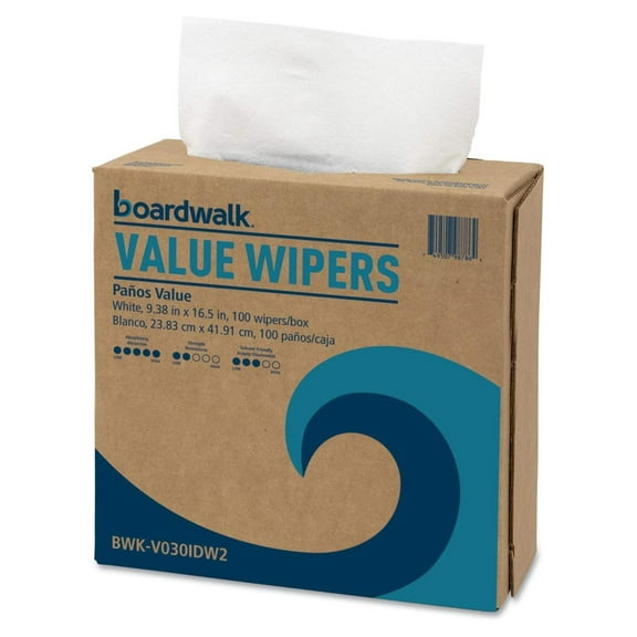 Boardwalk V030IDW2 DRC Wipers, White, 9 1/3 x 16 1/2, 900/Carton