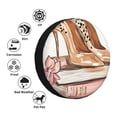 thumbnail image 4 of Zufioo Stylish High Heels On Books Print Car Tire Dust Cover, Adjustable Tire Protector Cover Anti-UV, Car Accessories for Trucks, SUVs, Vans-14 inch, 4 of 6