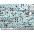 thumbnail image 2 of Soimoi Polyester Crepe Fabric Tiles Moroccan Decor Fabric Printed Yard 52 Inch Wide, 2 of 3