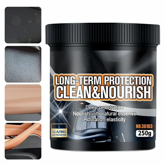 RAGUPEL 2026 New Leather Balm 250G Leather Cleaner and Conditioner Leather Moisturizer Furniture Restore Cream for Car Furniture Sofas Shoes for Leather Jackets, Bags, Belts, Armchairs, Car Seats