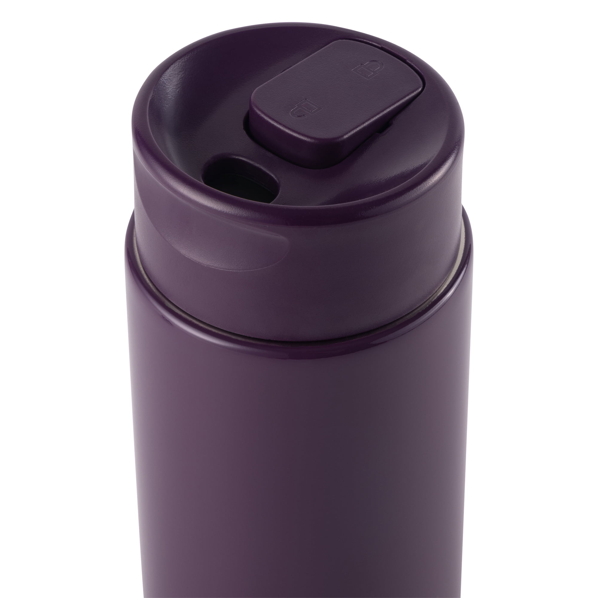Thyme & Table Double Wall Insulated Stainless Steel Coffee Tumbler, 22oz Travel Mug, Purple