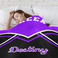 thumbnail image 4 of Cheerleader Cheer Print Personalized Blanket with Name Soft Fleece Throw Blankets for Women Men Birthday Wedding Gift 60X80 inch, 4 of 5