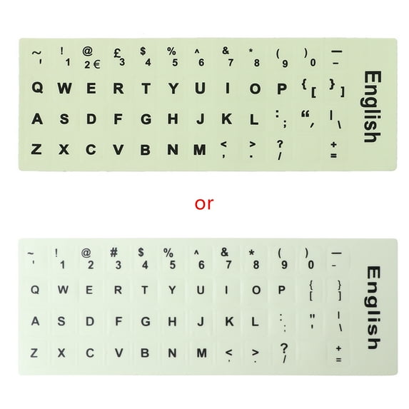 CANKER Fluorescent Keyboard Stickers Luminous Waterproof Keyboard Protective Film