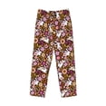 thumbnail image 4 of Xecao Flower Bunny Men's Straight Lounge Pajama Pants: The Ultimate in Comfortable Sleepwear, 4 of 9