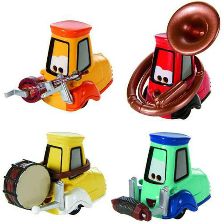 Disney Cars Series 3 Uncle Topolino's Band 4-Pack 1:55 Diecast Car
