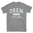 thumbnail image 1 of Orem Utah Classic Established Men's Cotton T-Shirt, 1 of 1