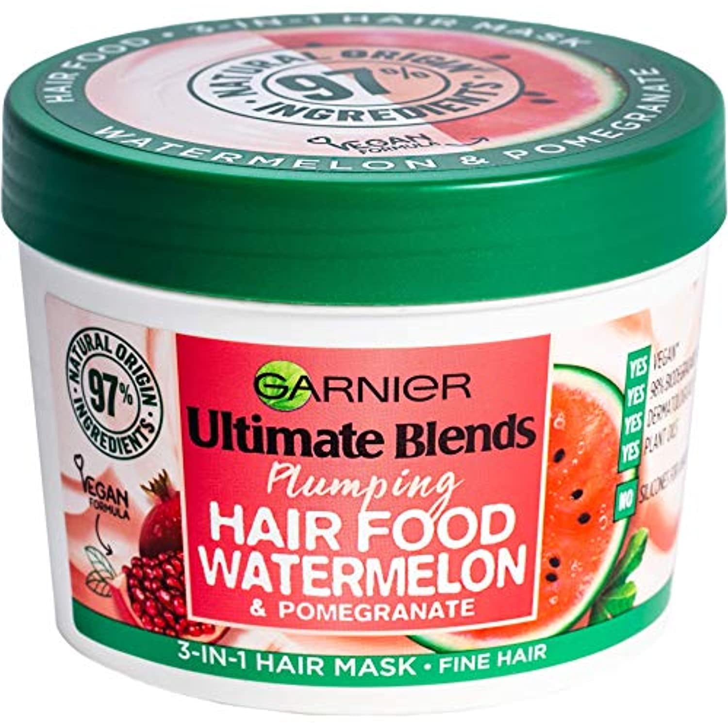 Garnier Fructis Aloe Vera Hair Food 3 in 1 hydrating Mask for normal to dry  hair 390ml - Walmart.com