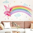 thumbnail image 5 of Rainbow Butterfly Wall Decal, Decoration Wall Decal, 23.6"x31.4", Rainbow Wall Sticker for Playroom Girls Room Baby Decoration, 5 of 7