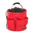 thumbnail image 4 of Cesta plegable con asa, bolsa para herramientas de jardín, cesta organizadora para picnic con cordón para jardinería, senderismo, parques temáticos y Rojo, 4 of 8