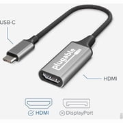 Plugable USB C to HDMI 2.0 Adapter Compatible with 2018 iPad Pro, 2018 MacBook Air, 2018 MacBook Pro, Dell XPS 13 & 15, Thunderbolt 3 Ports & More (Supports Resolutions up to 4K@60Hz)