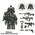 thumbnail image 2 of 8Pcs Special Forces Building Figures Set - Elite Soldier Minifigures, Collectible ABS Construction Toy Gift, 2 of 9