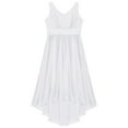 thumbnail image 3 of CHICTRY Girls Sleeveless High-Low Hem Dress Special Occasion Chiffon Flower Girl Bridesmaid Dress, 3 of 5