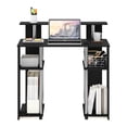 thumbnail image 6 of Furinno JAYA Simple Design Computer Writing Desk Americano Stainless Steel Tubes, 6 of 6