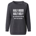 thumbnail image 5 of Plus Size Women's Vintage Sweatshirt Crewneck Long Sleeve Tops Casual Letter Print Cute Shirts Graphic Pullover Blouses, 5 of 5