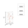 thumbnail image 3 of Juno 25.7" H x 15.7" W Narrow Mirror Medicine Cabinet, One door with Three interior Shelves for Bathroom, Kitchen Black, 3 of 5