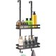 thumbnail image 1 of Shower Rack-Hanging Type-Two Layers Removable 740350120mm-1 Pack (Black), 1 of 4