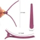 thumbnail image 4 of 12 pinzas para el cabello para peinar seccionamiento, YISSION 3.1 pulgadas, pinzas para el cabello de cocodrilo mate, pasadores para el cabello, sin arrugas, pinza para el cabello con pico de pato, ac, 4 of 4