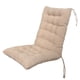 thumbnail image 4 of Cojín para silla de comedor, cojín para asiento, respaldo alto, con lazos, cojín para silla, cojín para mecedora para cocina, comedor, silla de oficin Camello, 4 of 8