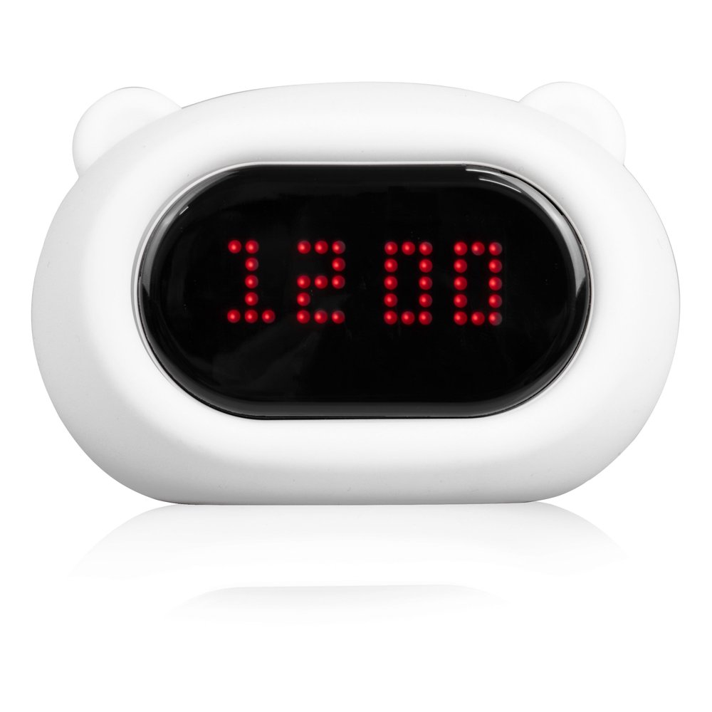 Light Up Kids Alarm Clock LumiPets Cute Animal Music Lamp Clock with