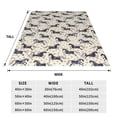 thumbnail image 3 of Honeii Horse Print Fleece Blanket - Throw Blanket for Bed, Sofa, Couch, Camping, and Travel , Microplush Ultra Soft Warm Blanket-50"x40", 3 of 7