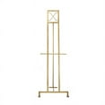 thumbnail image 5 of Benjara 70 Inch Easel Stand, Gold Iron Frame, Free Standing, Large, 5 of 5