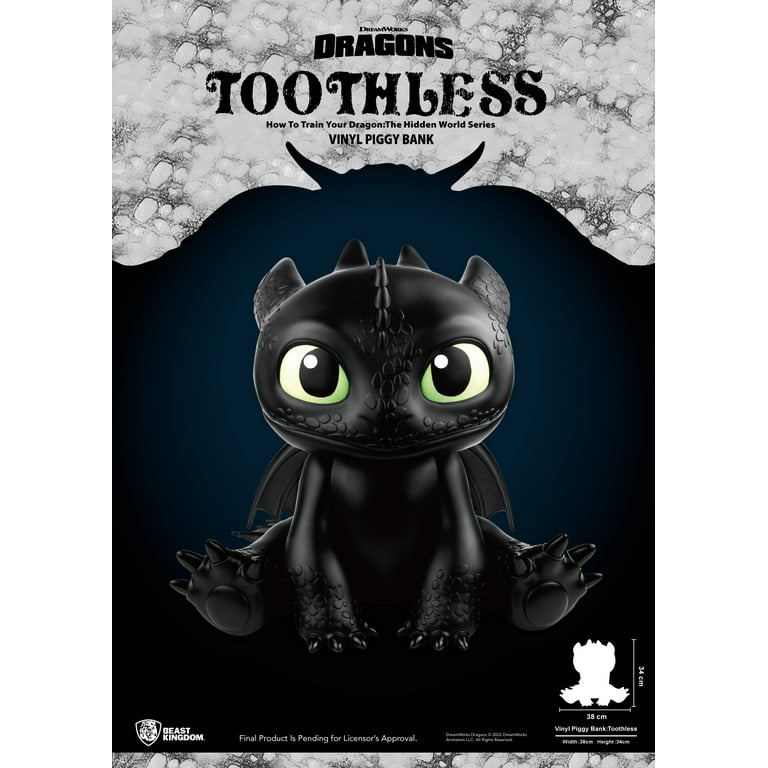 How to Train Your Dragon Serier Vinyl Piggy Bank Toothless Piggy Bank