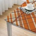thumbnail image 5 of HAOXIT  Fall Tablecloth  Square Autumn Thanksgiving Plaid Table Cloth Wrinkle Resistant Rustic Tablecloth for Holiday Kitchen Dining Room Party Indoor Outdoor 46*46, 5 of 8