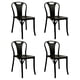 thumbnail image 1 of Ilios Innova | Set de 4 Sillas Bitsrot de Polipropileno Negro, Diseño Minimalista con Acabado Textura Madera, Sillas Apilables para Comedor, Jardín, Restaurante o Cafetería, Resistentes y Ergonómicas, 1 of 9