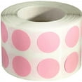 thumbnail image 1 of Pink Removable Circle Stickers, 0.5 Inch Round, 1000 Labels on a Roll, 1 of 1