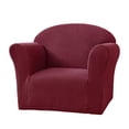 thumbnail image 1 of relayinert Polyester Stretch Chair Slipcover Excellent Elasticity Full Protection Stretch Chair Sofa Slipcover Winered, 1 of 6