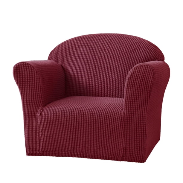 Inteprter Funda elástica para sofá y silla, excelente elasticidad, protección completa, fundas elásticas para silla Decoración del hogar Vino rojo