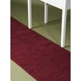 thumbnail image 3 of Rugsotic Carpets Handmade Rugs Hand Knotted Loom Runner 2'8''x6' Dark Red Wool for Indoor Use, 3 of 6