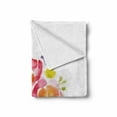 thumbnail image 2 of Pastel Soft Flannel Fleece Throw Blanket, Watercolor Bouquet of Roses Romantic Corsage Design Bridal Wedding Flora, Cozy Plush for Indoor and Outdoor Use, 60" x 80", Multicolor, by Ambesonne, 2 of 6