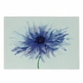 thumbnail image 1 of Watercolor Flower Cutting Board, Single Large Petite Cornflower Plain Background Mother Earth Paint, Decorative Tempered Glass Cutting and Serving Board, Small Size, Navy Blue White, by Ambesonne, 1 of 1
