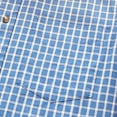 thumbnail image 4 of Dubinik Mens Short Sleeve Button Down Shirts 100% Cotton Plaid Men's Casual Button-Down Shirts with Pocket, 4 of 6