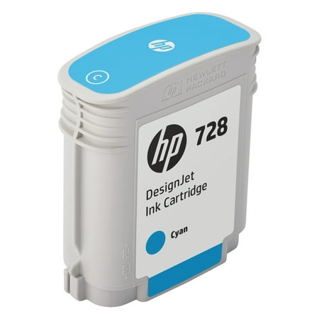 - HP 728 (F9J63A) Cyan Original Ink Cartridge, 40 mL