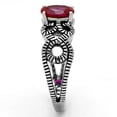 thumbnail image 4 of Luxe Jewelry Designs Women's Stainless Steel Engagement Ring with AAA Grade CZ Ruby - Size 6 (Pack, 4 of 4