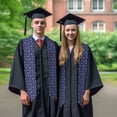 thumbnail image 7 of Kdxio Snowflakes On Dark Blue Graduation Stole Class, Graduation Sash, Unisex Adult 36" Academic Commencements-Sharp Corner, 7 of 7
