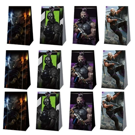Call Of Duty Goodie Party Favor Candy Bags Birthday Decorations Treat Supplies