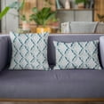 thumbnail image 3 of Plutus Light Blue Diamond Animal Faux Fur Luxury Throw Pillow - Double sided 18" x 18", 3 of 5