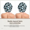 thumbnail image 2 of Naloa Angry Shark Adjustable Hair Bonnet for Sleeping, Hair Wrap Sleep Cap Turban for Women Men, Curly Straight Hair Long Large Braid Unisex, 2 of 6