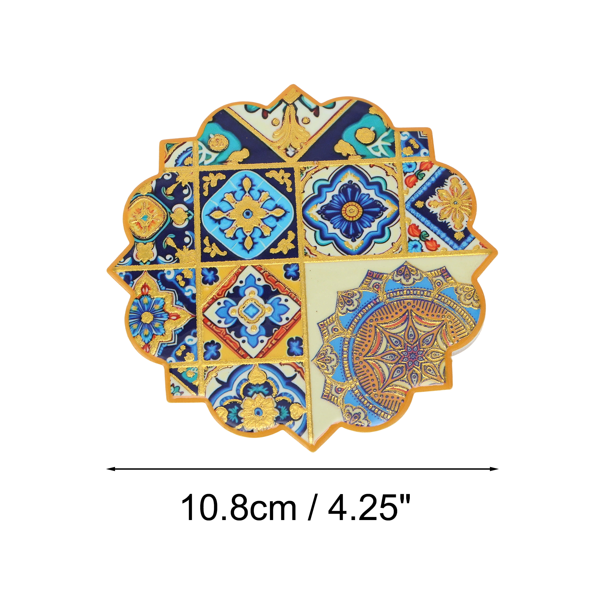 Unique Bargains Embossing Hot Stamping Drink Coaster 1 Pc [Embossing Hot Stamping 5]