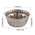 thumbnail image 3 of Clearance Bakeware under $5,Baking CakeMold 7 Inch Gu Gu Column Pineapple Cup Gu Gu CakeMold For Oven, 3 of 5