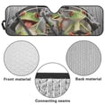 thumbnail image 6 of Yuyamidu Driving Frog Windshield Sun Shade for Jeep Wrangler TJ JK JKU 1997-2018, Funny Front Window Sunshade Sun Visor, Keep Your Car Cool, 6 of 7