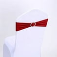 thumbnail image 5 of Elegante funda elástica con hebilla de strass y lazo, sin atar por detrás, para banquetes y bodas, 5 of 5