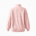 thumbnail image 7 of NominalSnug Fuzzy Fleece Sweatshirts for Women 1/4 Zip up Long Sleeve Top Loose Fit Warm Pullover Jackets with Pocket, 7 of 7