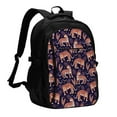 thumbnail image 1 of Balery Leopard Print Mochila con carga USB para hombre y mujer - Mochila impermeable y antirrobo para laptop con puerto USB para viajes, trabajo, 1 of 7