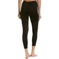 thumbnail image 3 of Hue Women's Made To Move Mesh Knee Active Shaping Skimmer Leggings, Black, XL, 3 of 3